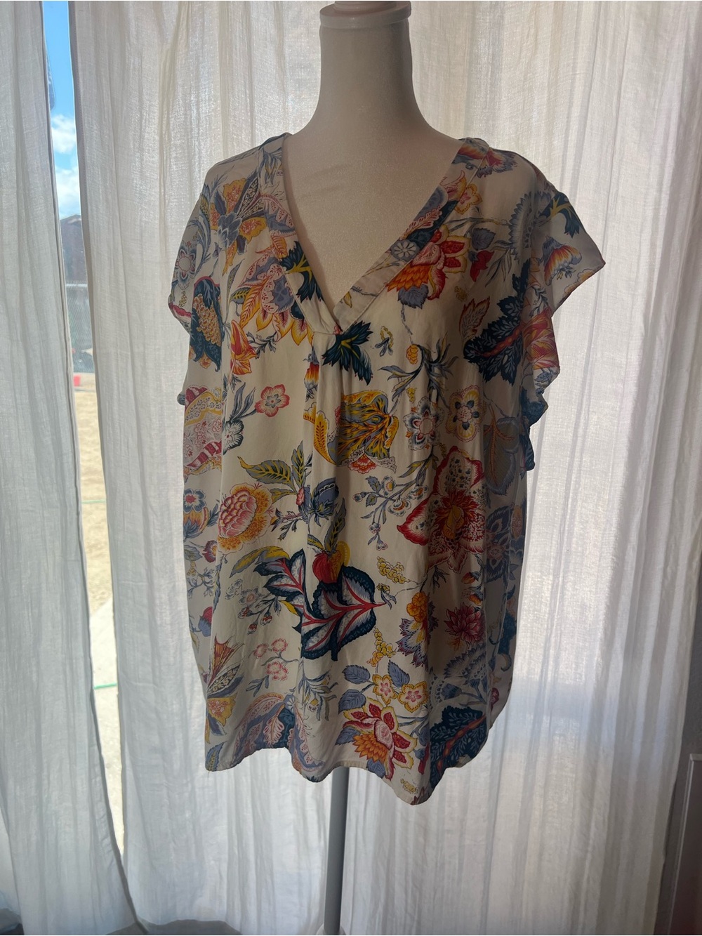 Jones New York Multicolor Floral Blouse